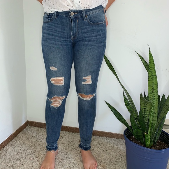 Express skinny jeans with ripped details - Picture 1 of 3